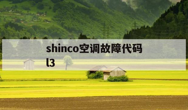 shinco空调故障代码l3(shinco空调代码是多少解决)